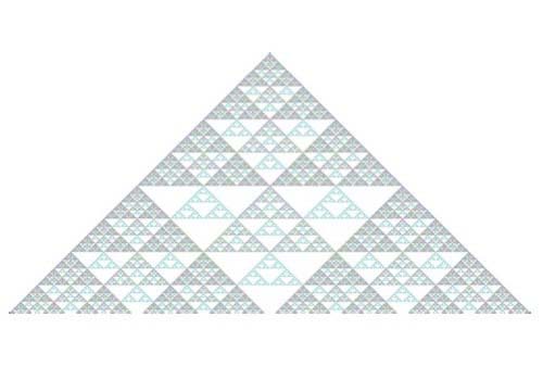 восемь цветов треугольника паскаля